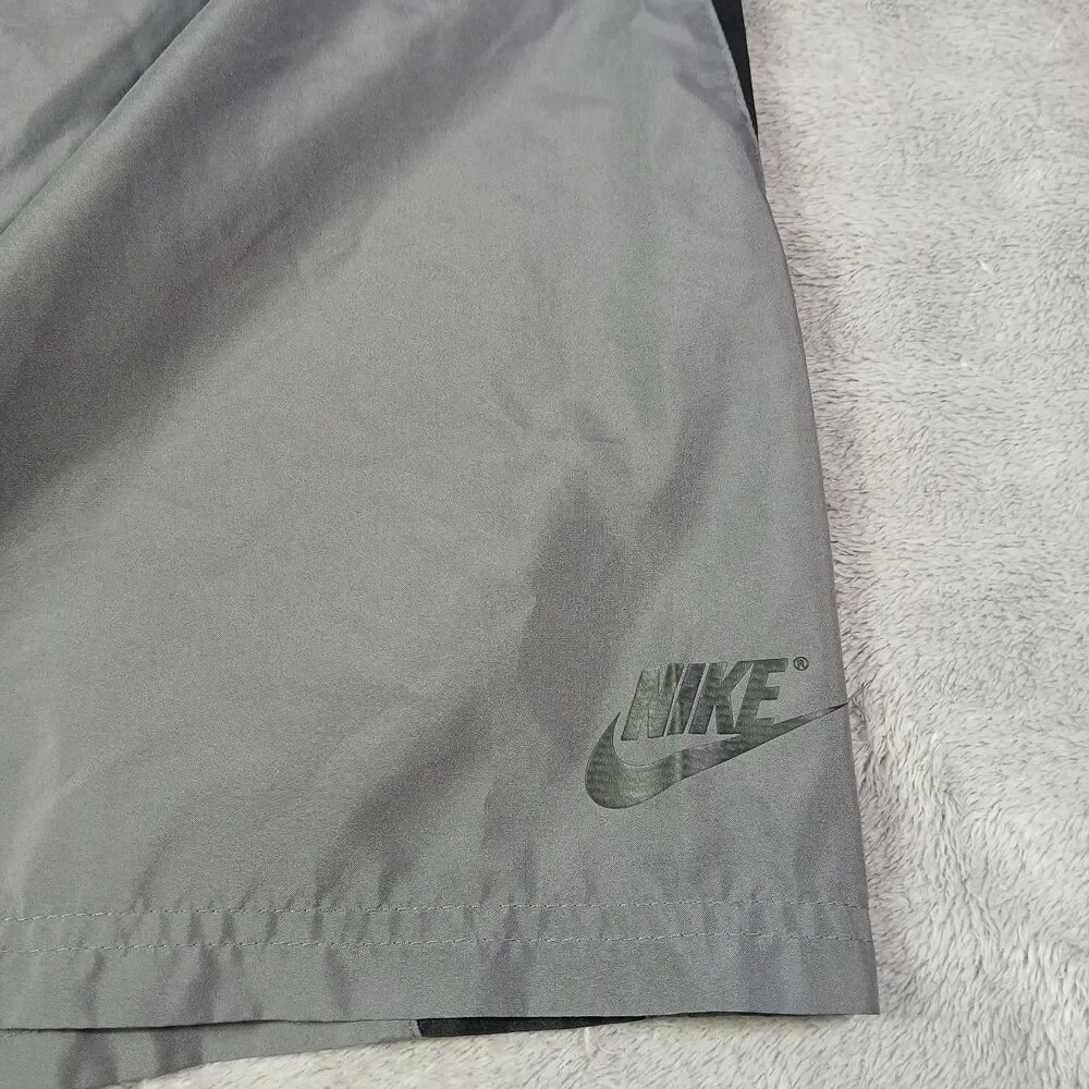 Nike Mens Large L Gray Brief Lined Shorts Gym Training Athletic 255988 Gorpcore